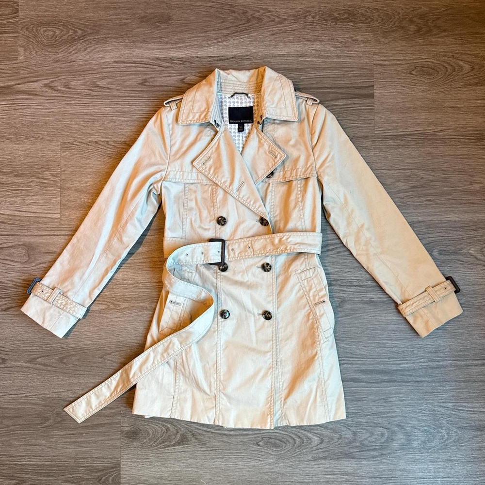 Banana Republic “Limonta” Classic Trench Coat